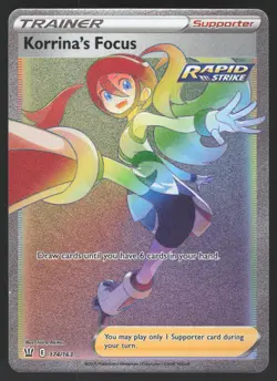 Korrina's Focus 174/163 Secret Rare Pokemon TCG Battle Styles NM - Image 1