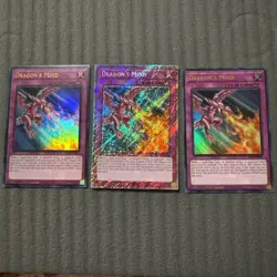 Yugioh RA05-EN082 - Dragon's Mind - 1 Platinum Secret Rare & 2 ULTRA RARE - Image 1
