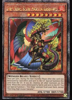 Fire King High Avatar Garunix Quarter Century Secret Rare RA04-EN194 Yugioh NM/M - Image 1