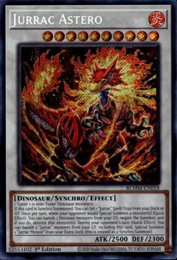 Yu-Gi-Oh! Jurrac Astero Secret Rare BLMM-EN018 - Image 1