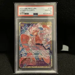 ONE PIECE PSA 10 Monkey D. Luffy 119 SEC PRB01 - JAP - Image 1