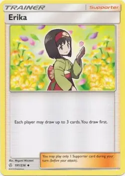 Erika - 191/236 - Uncommon NM, English Pokemon Cosmic Eclipse - Image 1