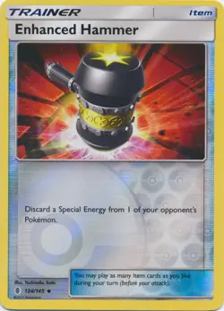 Enhanced Hammer - 124/145 - Uncommon - Reverse Holo NM, English Pokemon Guardian - Image 1