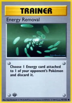 Energy Removal - 92/102 - Common - 1st Edition LP, English Pokemon Base Set - Image 1