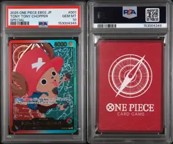 2025 One Piece EB02 25th JP Special #001 Tony Tony Chopper PSA 10 SPR LOW POP - Image 3