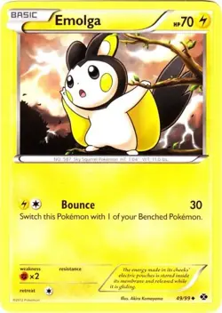 Emolga - 49/99 - Uncommon NM, English Pokemon Next Destinies - Image 1