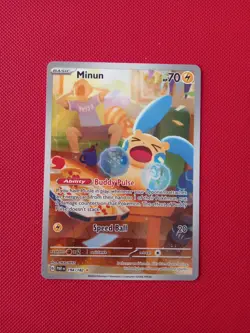Minun - 194/182 - Paradox Rift - Illustration Rare Pokemon Card NM IR TCG - Image 1