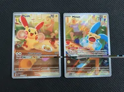 Plusle 193/182 & Minun 194/182 Illustration Rares |Paradox Rift| Pokemon TCG| NM - Image 1