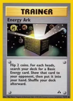 Energy Ark - 75/75 - Common - Unlimited Edition NM, English Pokemon Neo Discover - Image 1