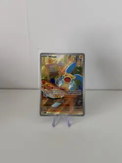 Pokemon TCG Minun 194/182 Paradox Rift Illustration Rare Card NM - Image 1