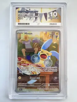 Pokemon TCG Minun Paradox Rift 194/182 Ace 10 Gem Mint - Image 1