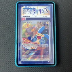 Pokemon TCG Minun Paradox Rift 194/182 Ace 10 Gem Mint - Image 1
