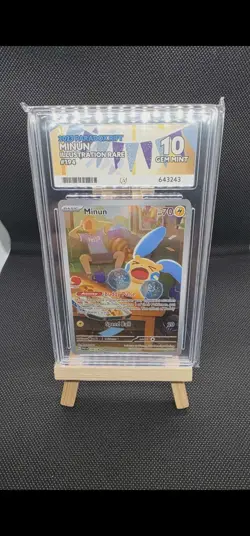 Pokemon TCG Minun Paradox Rift 194/182 Ace 10 Gem Mint - Image 1