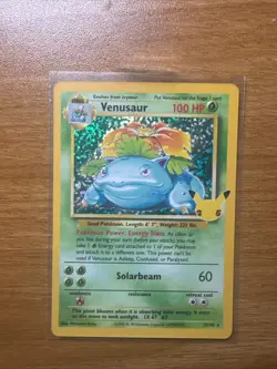 Pokemon TCG Venusaur Holo Rare Card 15/102 Celebrations 25th Anniversary Edition - Image 4