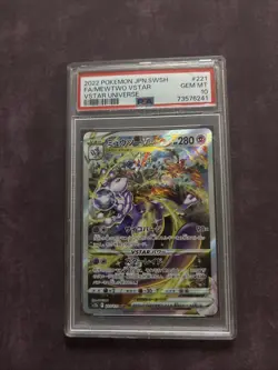 PSA 10 GEM MINT Mewtwo VSTAR SAR 221/172 Pokemon VSTAR Universe Japanese 2022 - Image 1