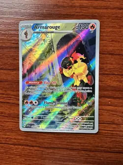 Armarouge 203/198 Scarlet & Violet Illustration Rare Pokemon TCG Card NM/M - Image 1