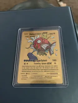 Magikarp & Wailord GX 161/181 TAG TEAM - Pokemon Gold Foil Fan Art Card - Image 1