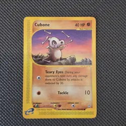 Cubone 72/147 Aquapolis Pokemon Card Common LP e-Reader WOTC Vintage - Image 1