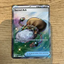 Pokemon Sacred Ash Holo Trainer Item Card POR 115/088 English - Image 1
