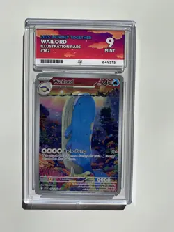 Pokemon TCG Wailord S Card Journey Together 162/159 Ace 9 Mint Holo Rare - Image 1