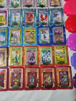 Digimon Taco Bell Tin/Metal Trading Cards Complete Set of 48 + Cases + Bags Lot - Image 5