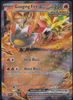 Gouging Fire Ex 144 Promo Rare Card Pokemon Promo Near Mint Condition - Image 1