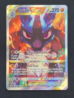 Pokemon Lucario VSTAR SWSH291 Black Star Promo Crown Zenith Card NM/M Condition - Image 1