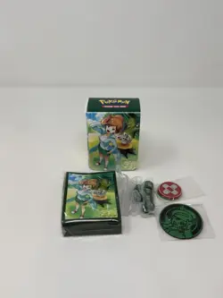 ⭐ Pokemon Professor Juniper Card Sleeves Set 65 Deck Box Dice Coins LOT + Extra - Image 2