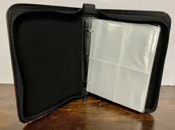 Pokemon Binder Trading Card Holder 55, 4 Slots Per Sleeved Pages Zippered New - Image 4