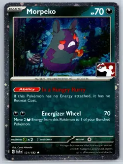 Morpeko (Cosmos Holo) Prize Pack Series 121/182 Pokemon Card NM - Image 1