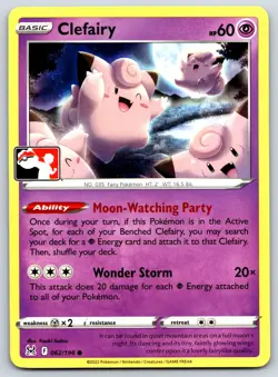 Clefairy - Prize Pack Series 062/196 Stamped Pokemon Card NM - Image 1