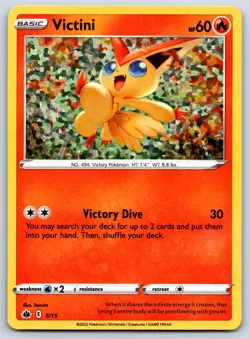 Victini (Holo) McDonald's Promos 2022 005/015 Pokemon Card NM - Image 1