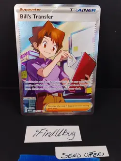 Bill’s Transfer – 194/165 – Trainer Supporter – 151 – Pokemon – NM Pokemon Card - Image 1