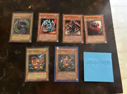 Konami Yu-Gi-Oh! TCG Mixed Card Lot Dark Magician Baby Dragon English 7 Cards - Image 1