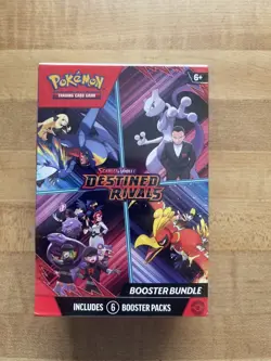 Pokemon Destined Rivals Booster Bundle Box Factory Sealed 6 Packs FAST SHIPPING - Image 1