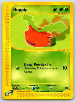 Hoppip - Expedition 112/165 e-Reader Pokemon Card NM - Image 1