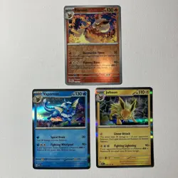 Eevee & Eeveelutions Pokemon Card Lot of 10 w/Holos & Reverse Holos Never Played - Image 2