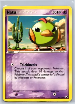 Natu - EX Unseen Forces 63/115 Vintage Masakazu Fukuda Pokemon Card NM - Image 1