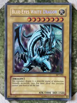 YuGiOh BLUE-EYES WHITE DRAGON Secret Rare ВPT-009 - Image 2