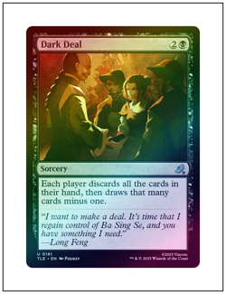 1x Dark Deal, Foil, Avatar The Last Airbender, Magic MTG NM - Image 1