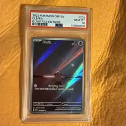 2023 POKEMON OBF EN-OBSIDIAN FLAMES ILLUSTRATION RARE #202 CLEFFA PSA 10 - Image 1