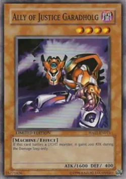 Ally of Justice Garadholg - HA01-EN015 - Super Rare - Limited PL/MP Yugioh Hidde - Image 1