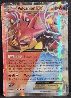 Pokemon Volcanion EX Ultra Rare Holo 26/114 XY Steam Siege Lightly Played - Image 1