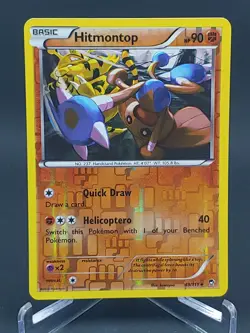 Pokemon Hitmontop 49/111 Reverse Holo Furious Fists - Image 1