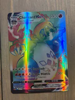Charizard Vmax PSA 9 Rainbow Rare Champion's Path #74 Pokemon 2020 - Image 1