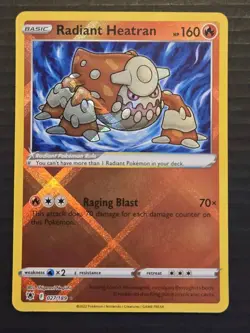 POKEMON RADIANT HEATRAN 027/189 ASTRAL RADIANCE RADIANT RARE HOLO NEAR MINT - Image 1