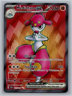 Medicham ex 161/142 Ultra Rare Stellar Crown Pokemon Near Mint - Image 1