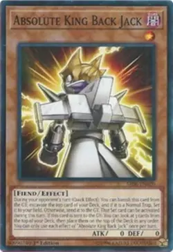 Absolute King Back Jack - SR06-EN020 - Common - 1st Edition NM Yugioh Structure - Image 1