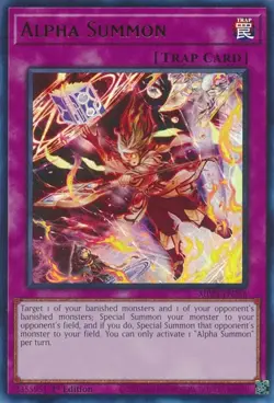 Alpha Summon - MP24-EN256 - Ultra Rare - 1st Edition NM Yugioh 25th Anniversary - Image 1