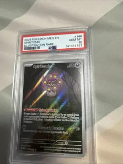 Spiritomb Illustration Rare Pokemon Meg En-Mega Evolution 148/132 PSA 10 Gem MT - Image 1